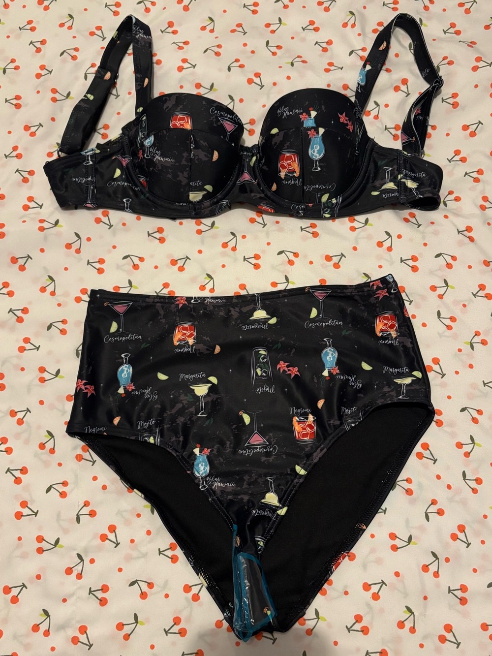 Collectif x Playful Promises Cocktail Menu Balcony Bikini Set - Picture 7 of 7